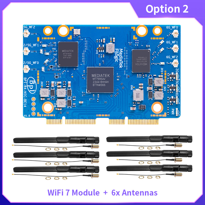 BPI-R4-NIC-BE14 Modulo WiFi 7  - Bananapi Bpi R4 Wifi 7 recensione e prezzo