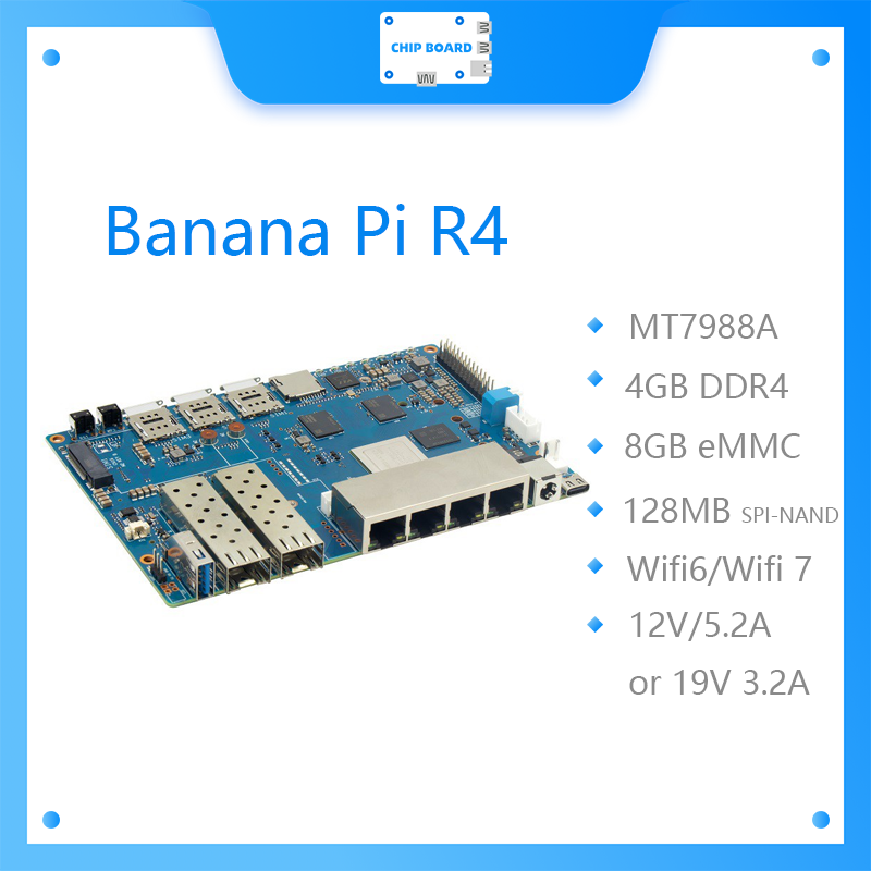 Scheda Banana Pi BPI R4 Wifi 7 - Bananapi Bpi R4 Wifi 7 recensione e prezzo